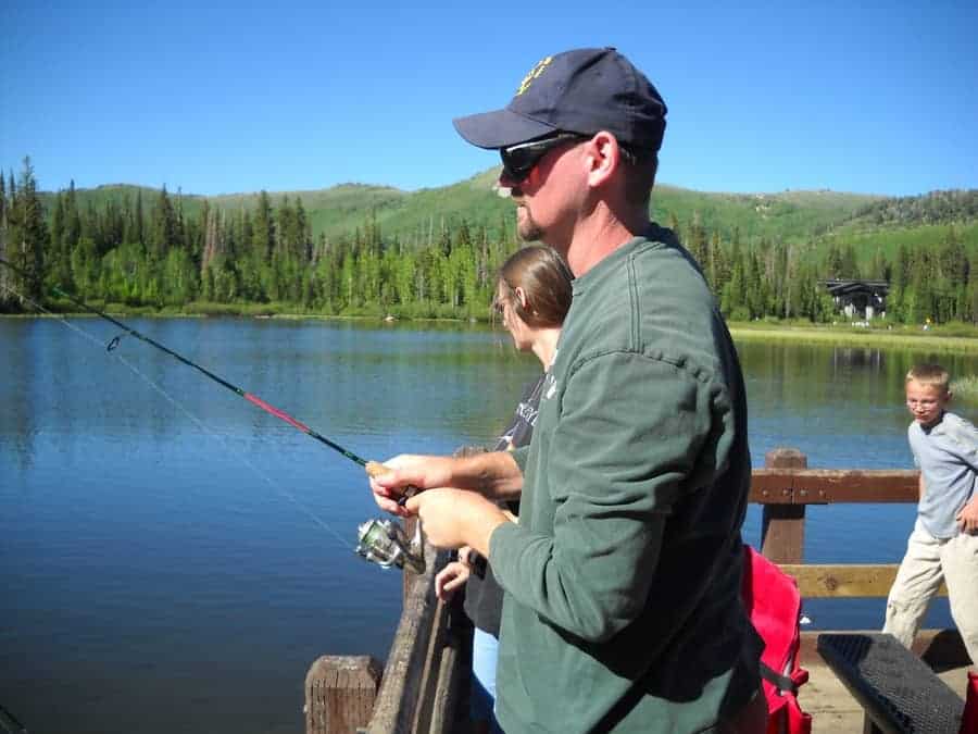 fishing from dock